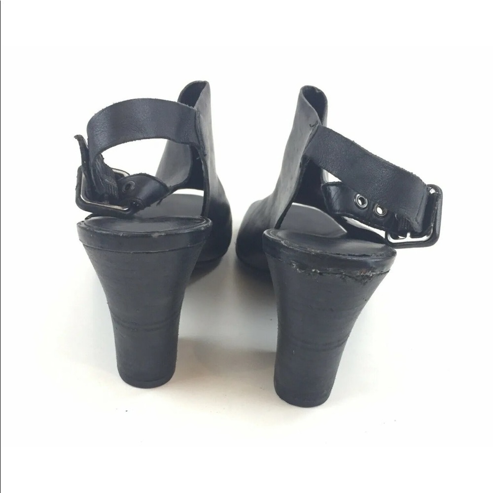 Franco Sarto Nubuck Leather Open Toe Slingbacks - Picture 4 of 10